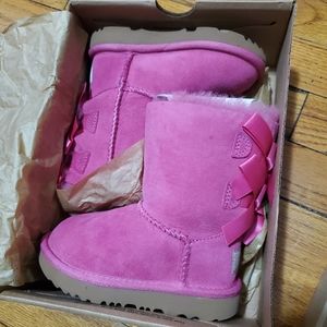 LIKE NEW UGG Bailey Bow II - Pink Toddler Size 7